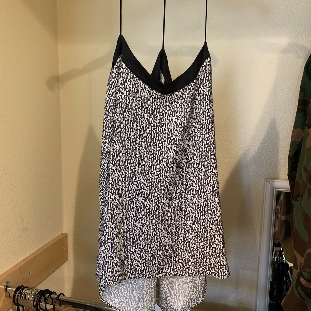 Black and white Express blouse